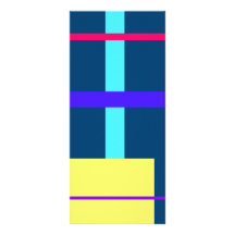 Minimalist Indigo Rack Card