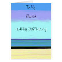 Minimalist Work Of Art Brother Card
