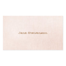 Minimalistic is Sweet Light  Pink Linen Look Business Card Template