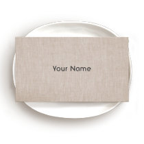 Minimalistic Linen Business Card