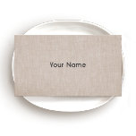 Minimalistic Linen Business Card business cards