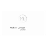 Minimalistic Modern Monogram Business Card