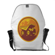 Mining Dump Truck Retro Commuter Bag