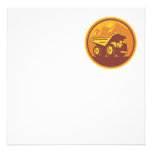 Mining Dump Truck Retro Personalized Invitations