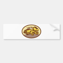 mining truck dump dumper tipper lorry bumper sticker