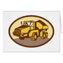 mining truck dump dumper tipper lorry cards
