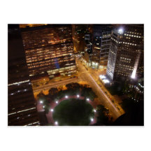 Minneapolis Minnesota Night in the City Post Card