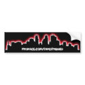 Minneapolis Skyline TC Bumper Sticker bumper stickers