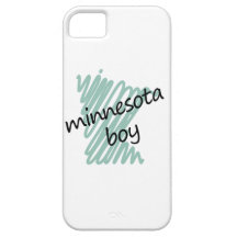 Minnesota Boy on Child's Minnesota Map Drawing iPhone 5 Case