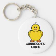 Minnesota Chick Keychain