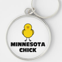 Minnesota Chick Keychains