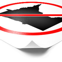 Minnesota Cross Out Symbol Photographic Print