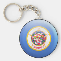 Minnesota Flag Key Chain