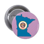 Minnesota Flag Map Button