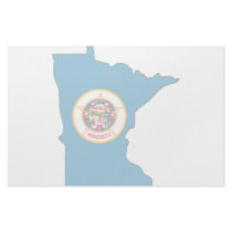 Minnesota Flag Map Personalized Stationery