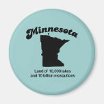 Minnesota Motto - Land of 10,000 lakes Refrigerator Magnet