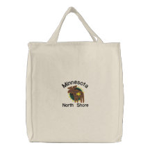 Minnesota North Shore Moose Embroidered Bag