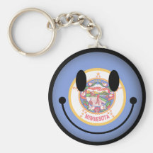 Minnesota Smiley Keychain