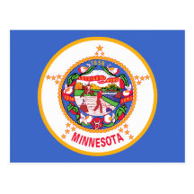 Minnesota State Flag Postcards