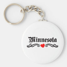 Minnesota Tattoo Keychain