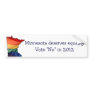 Minnesota vote no to support gay marriage bumper stickers