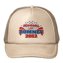 Minnesota with Romney 2012 Mesh Hat