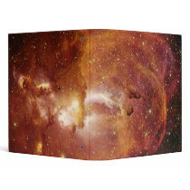 Minor Nebula NGC 3582 in Sagittarius RCW 57 Vinyl Binder