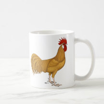 Minorca:  Buff Rooster Coffee Mugs