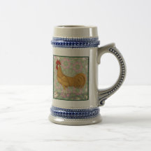 Minorca:  Old-fashioned Rooster Mugs