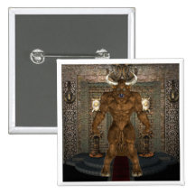 Minotaur Button