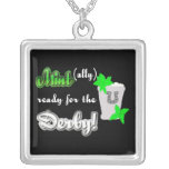 Mint ally ready for the derby! necklace