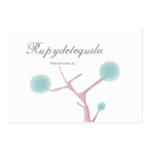 Mint aqua bubblegum tree elegance business card
