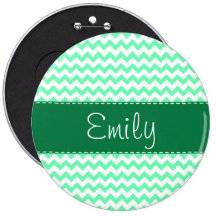 Mint Green Chevron Pin