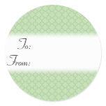 Mint Green Christmas Gift Tag Sticker