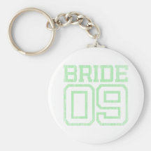 Mint Green Distressed Bride 09 Key Chain