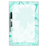 Mint Green Floral Dry Erase Board dry erase boards