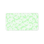 Mint Green Paisley. labels