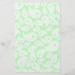 Mint Green Paisley. Flyer Design