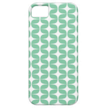 Mint Green & White Trendy pattern, iPhone 5 iPhone 5 Cover