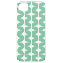 Mint Green & White Trendy pattern, iPhone 5 iPhone 5 Cover