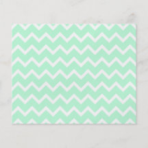 Mint Green Zigzag Stripes. Flyers