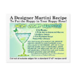 Mint Julep Martini Recipe Postcard