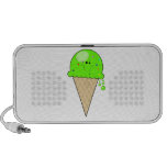 mint kawaii ice cream cone character mini speaker