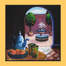 Mint tea Morocco canvas prints