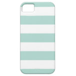 Mint Wide Stripes iPhone 5 Covers