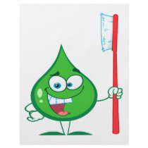 Minty Green Toothpaste Character toothbrush Full Color Flyer