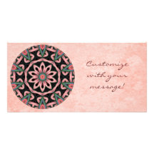 Minty Mandala Photo Card
