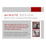 Minute Design Promo Postcard