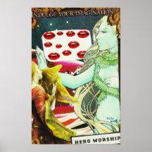 Mira Gutoff "Hero Worship" Poster