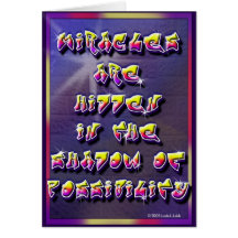 miracle are hidden in possibilities card